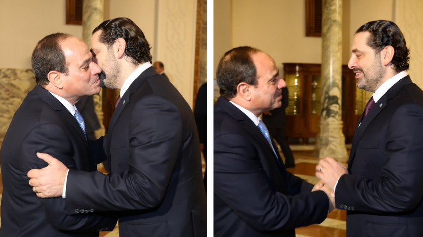عاجل: الحريري ينشر صورته مع السيسي علي تويتر