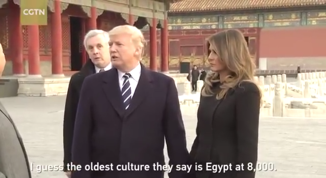 ترامب للرئيس الصينى "الحضارة المصرية أعرق من الحضارة الصينية