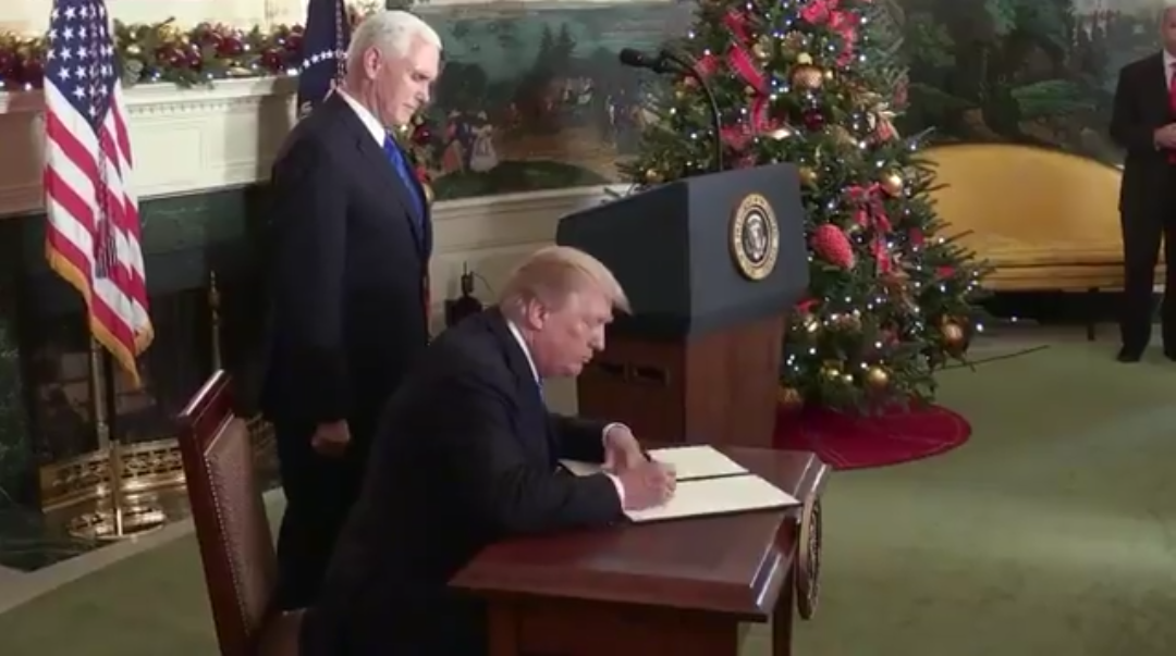 ماذا قال ترامب في أول تعليق له بعد إعلان القدس عاصمة إسرائيل؟