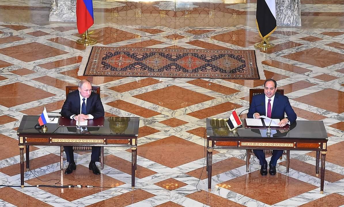 السيسى وبوتين وتوقيع عقد إنشاء محطة الضبعة