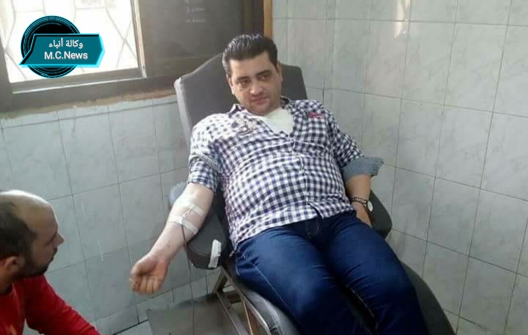 رئيس مباحث شربين يتبرع بالدم لإنقاذ حياة سجين