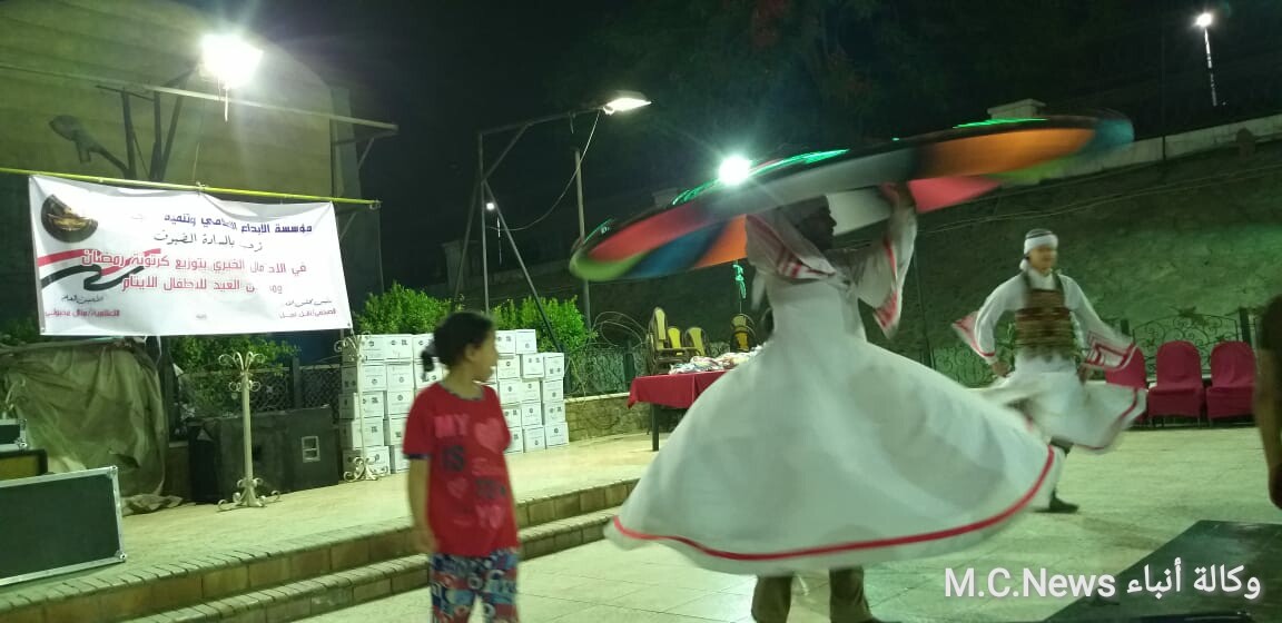 مؤسسة الإبداع الإعلامي تحتفل بليلة القدر بتوزيع ملابس العيد علي الأطفال الأيتام وكرتونة العيد