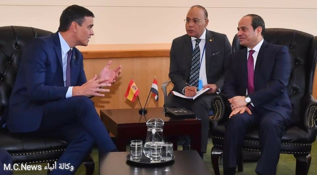 السيسي يلتقي مع رئيس وزراء أسبانيا علي هامش اجتماعات الجمعية العامة للأمم المتحدة بنيويورك
