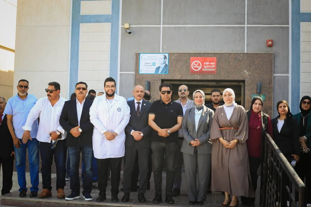 زيارة النائبة بسمة هنداوي ووفد من قيادات حماة الوطن لمركز الرعاية الصحية فى أبو سلطان بالإسماعيلية
